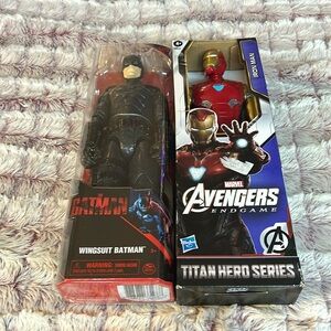 2 items Batman Wingsuit & Marvel Avengers Iron